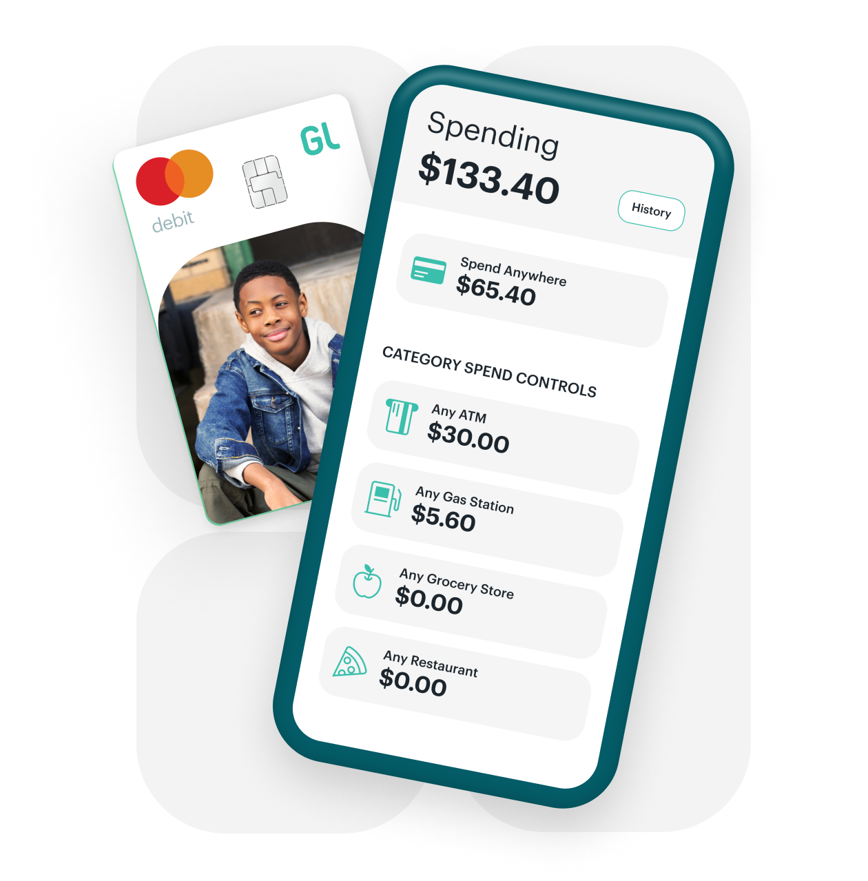 Greenlight’s secured debit card features and settings