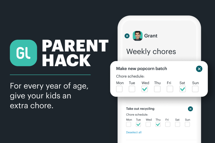 Greenlight parent hack, giving your kids extra chores