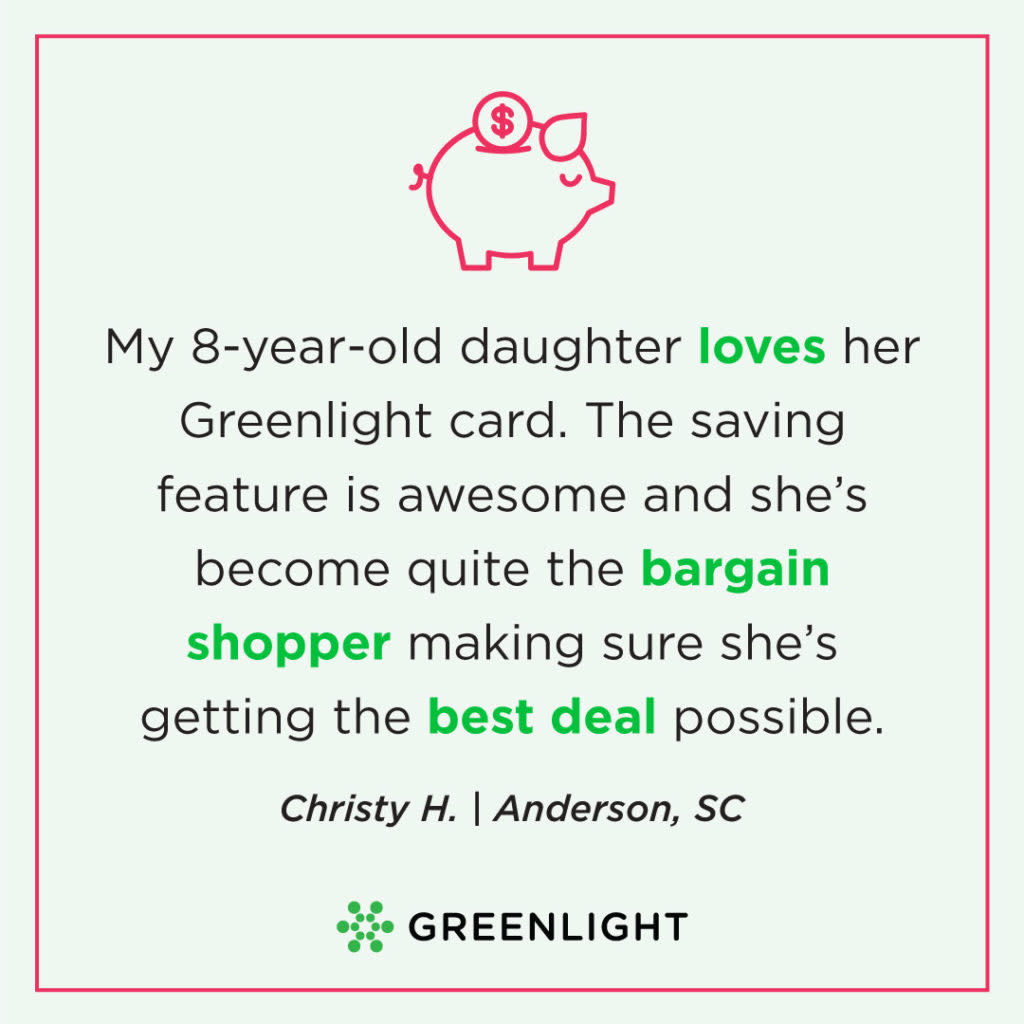 quote from Christy H., a Greenlight parent