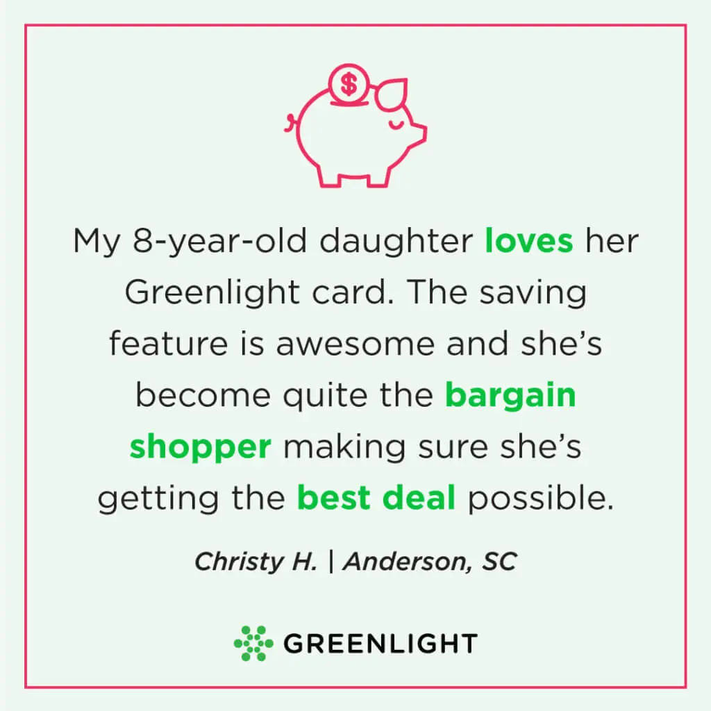 quote from Christy H., a Greenlight parent