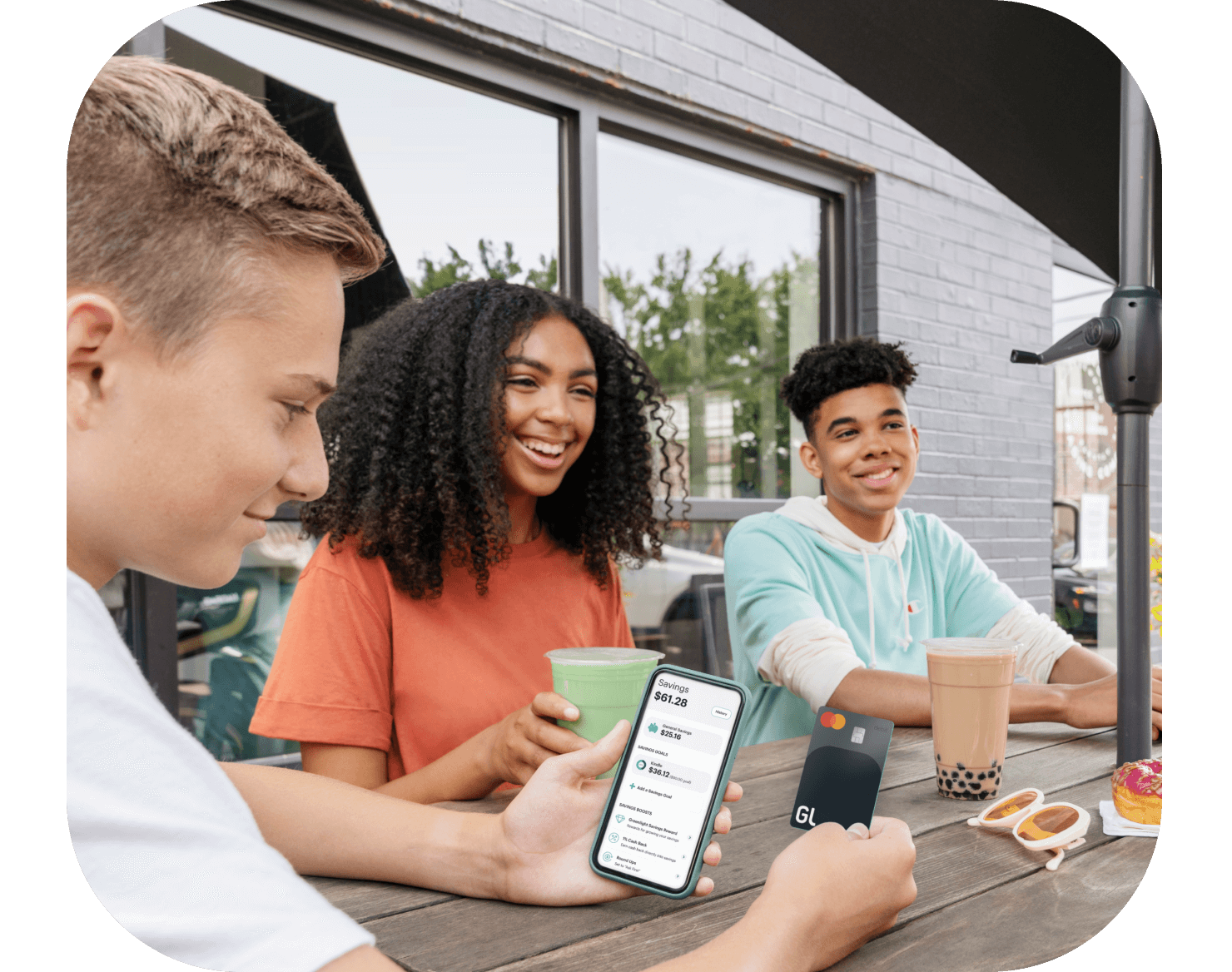 Teens referring friends to Greenlight the debit card for teens company