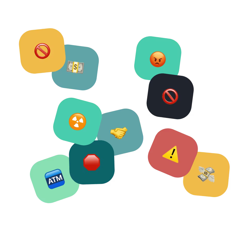 variety of emoji icons