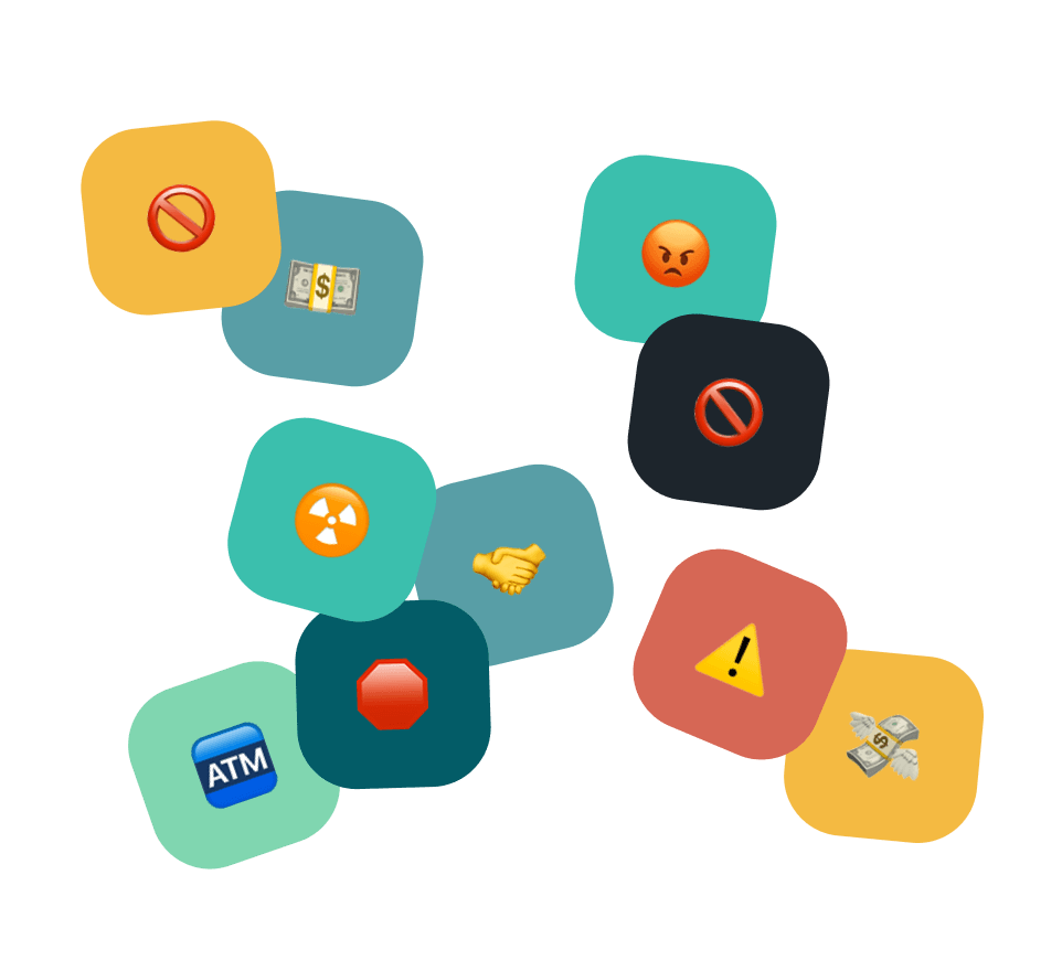 variety of emoji icons