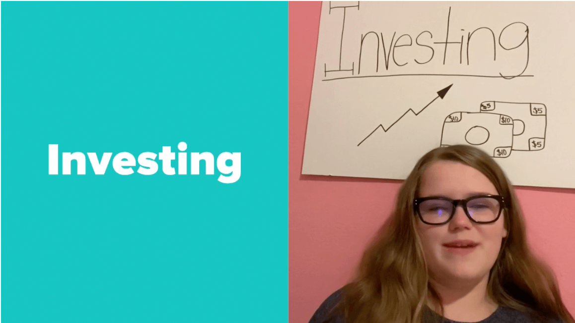 young girl and investing