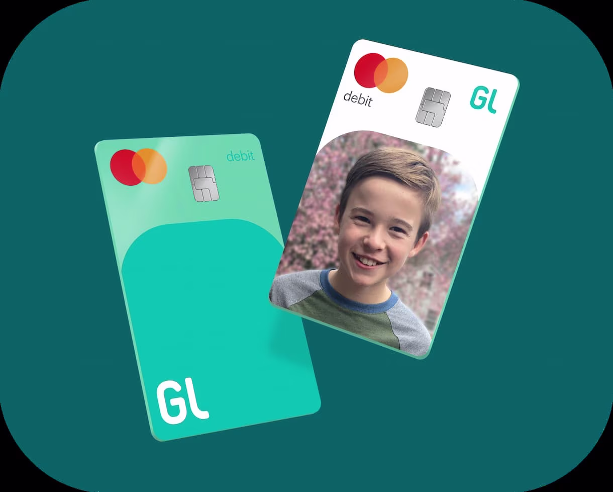 Greenlight standard debit card and custom debit card