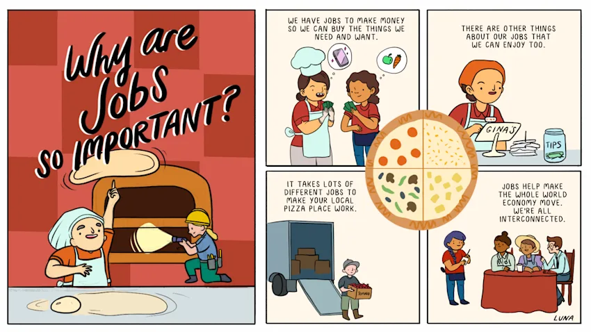 "Why Are Jobs So Important?" comic