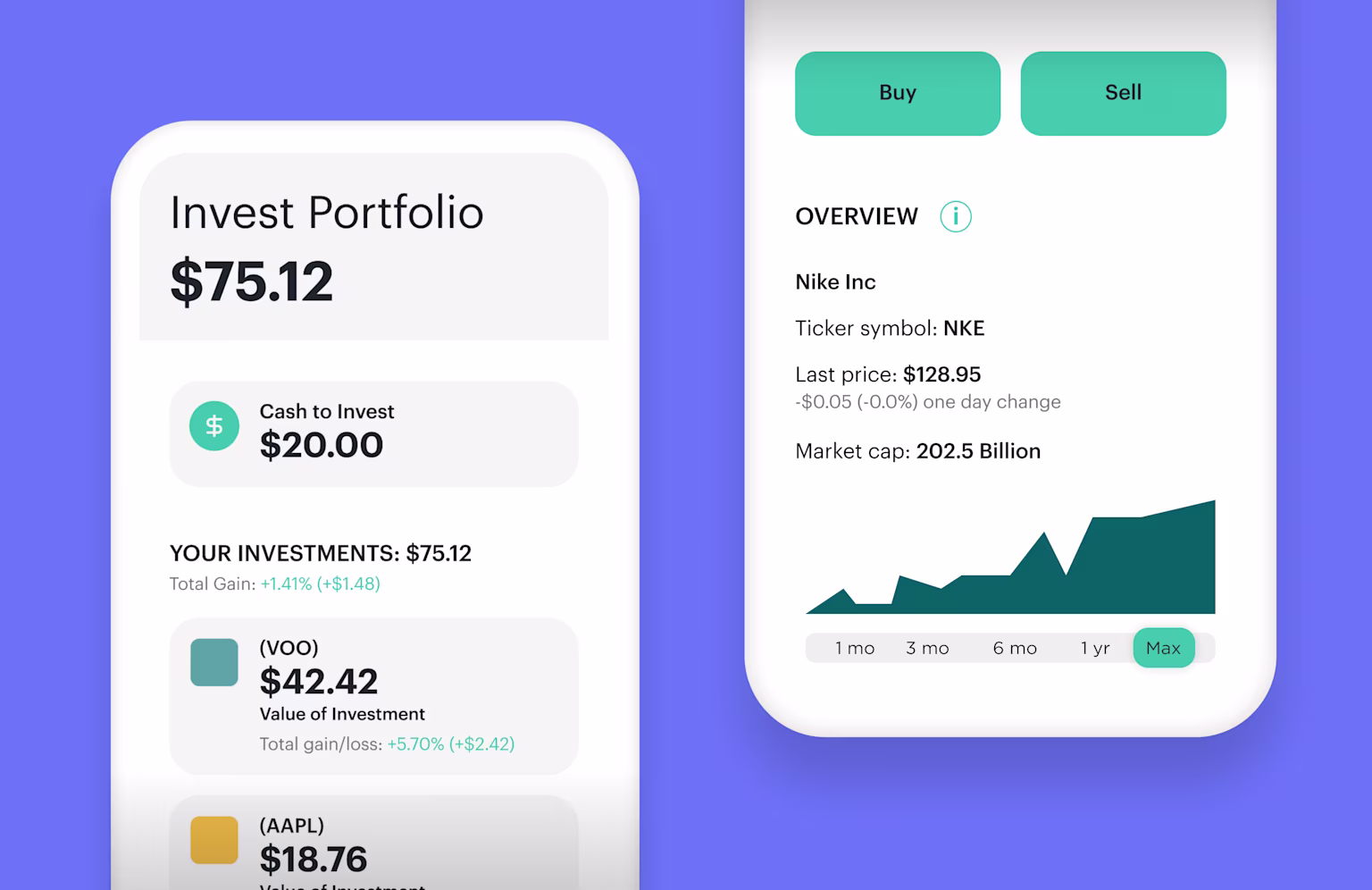 greenlight invest portfolio in app