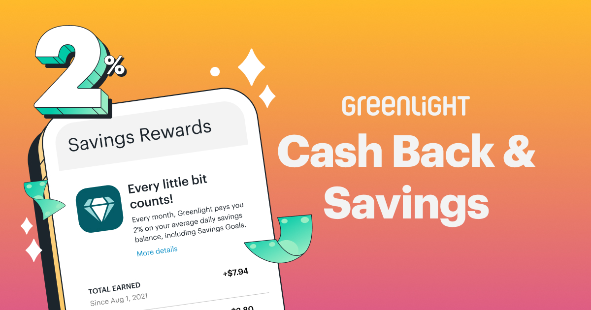 Cash Back Rewards & Savings for Kids | Greenlight