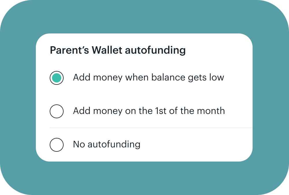 Parent's wallet autofunding feature image