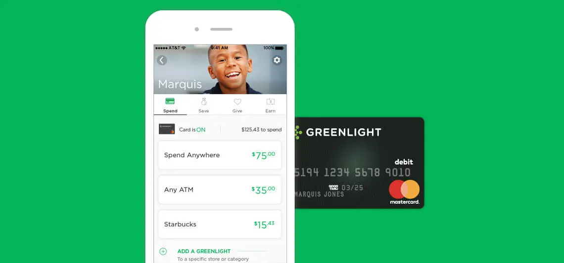 greenlight app and debit card