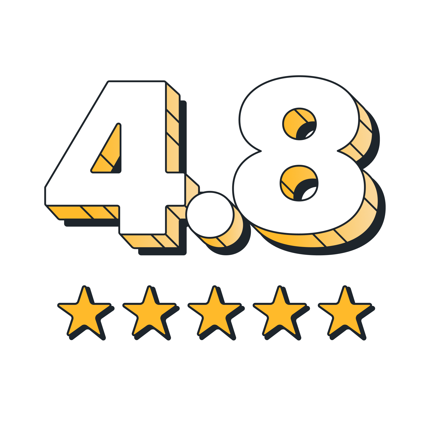 4.8 stars on the App Store
