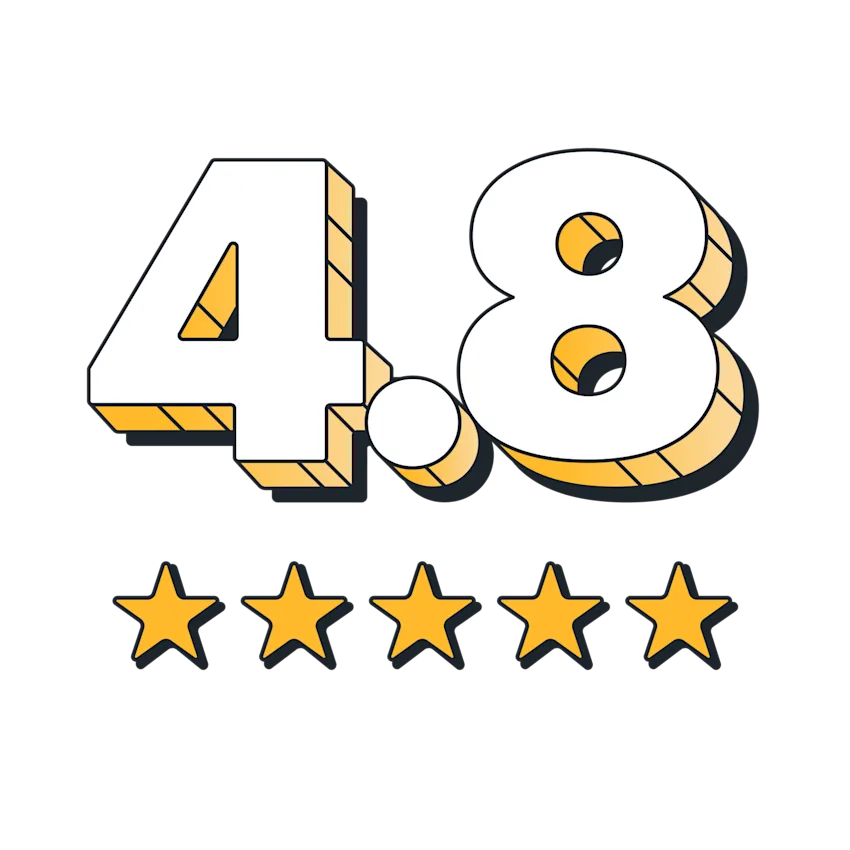 4.8 stars on the App Store