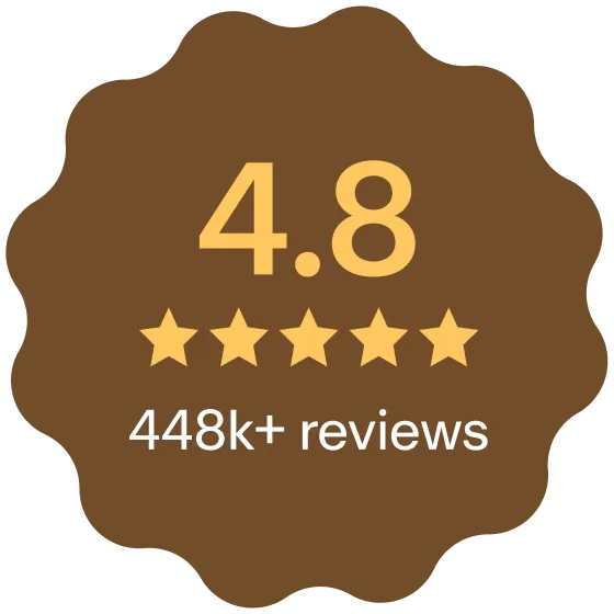 family-hub-v2 sec-03 — 4.8 / 448k reviews badge (Figma 4×)