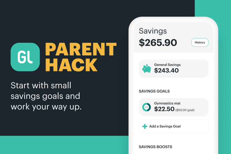 Greenlight savings goal parent hack