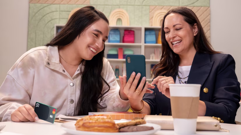 Mother and daughter using Greenlight app for identity theft protection