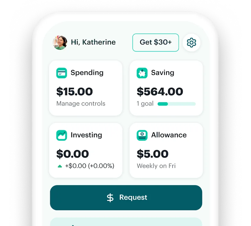 Spending, Saving, Investing and Allowance card grid image