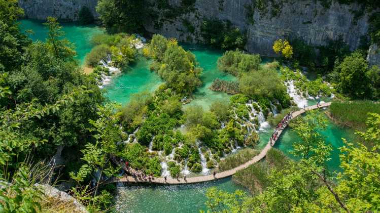 Beautiful Places Crystal Clear Water Plitvice Lakes National Park, Croatia