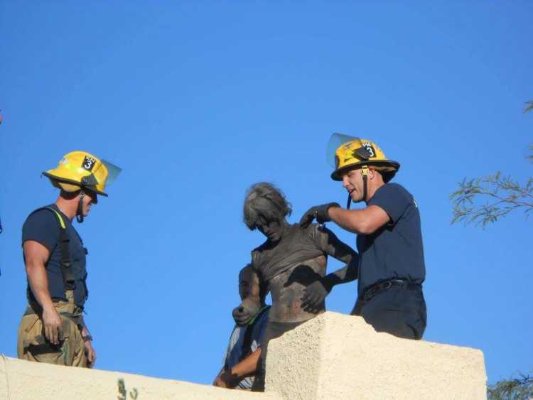 arizona man in chimney