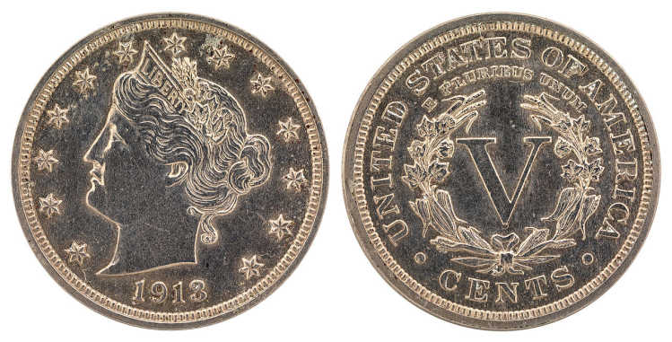 US 1913 Liberty Head Nickel 