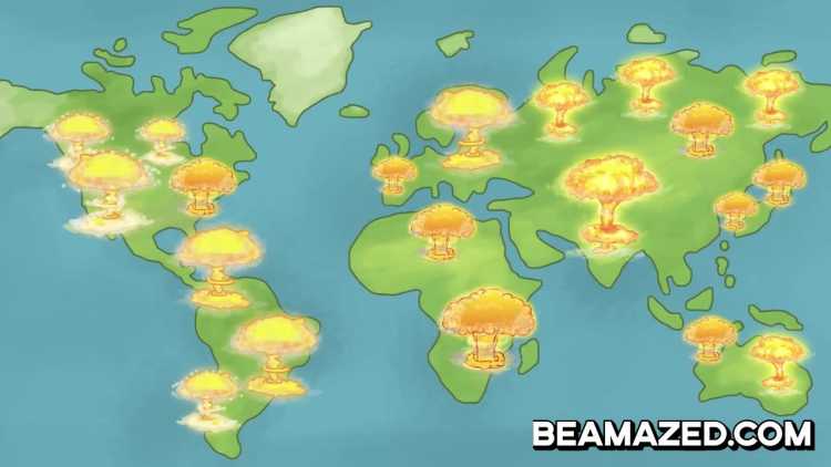 nuclear world war illustration 