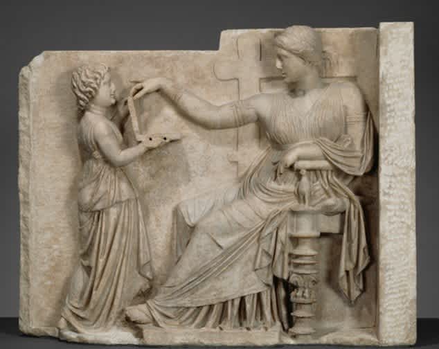 Ancient Greek Laptop sculpture
