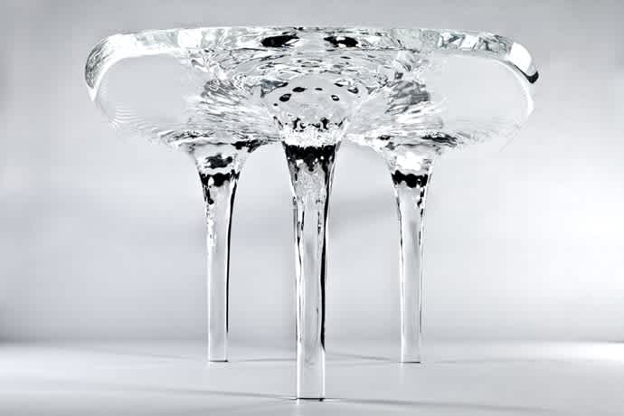 Liquid Glacial Table Zaha Hadid