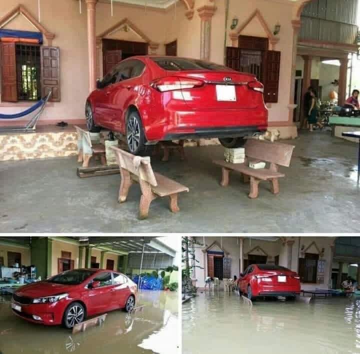 protecting car from flood