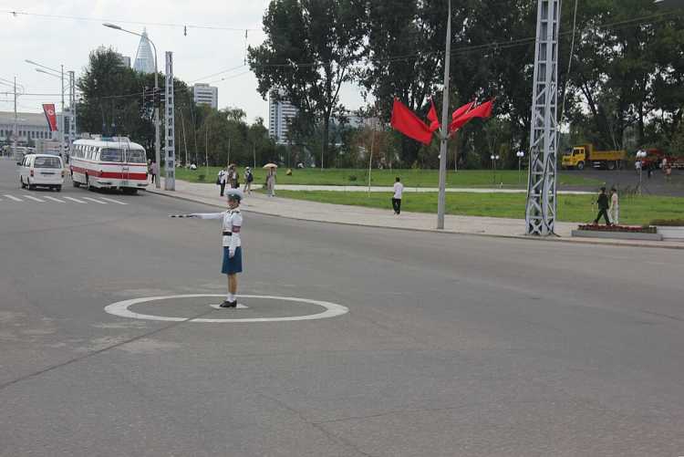 North Korea streets empty