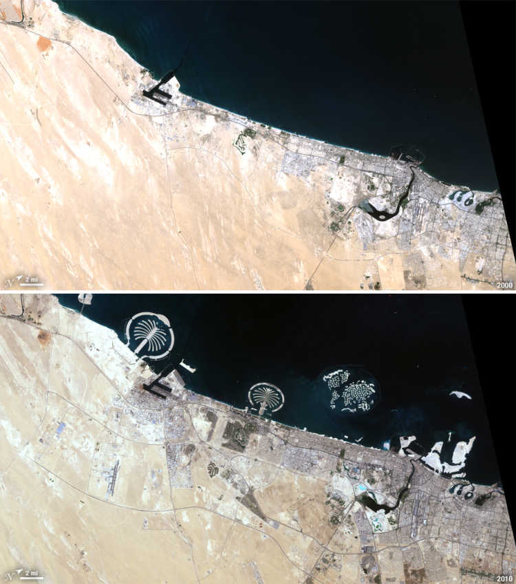 Landsat View, Dubai, United Arab Emirates - Flickr - NASA Goddard Photo and Video