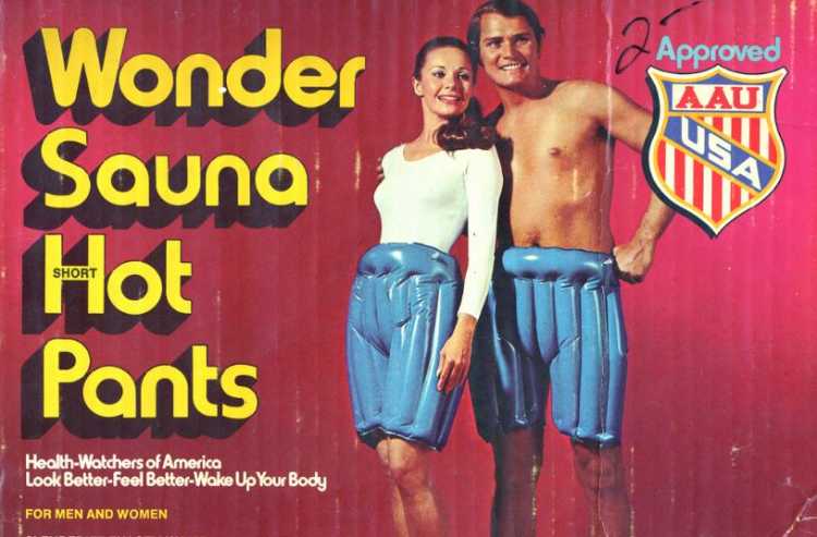 Useless Items Inventions from the past Wonder Sauna Hot Pants