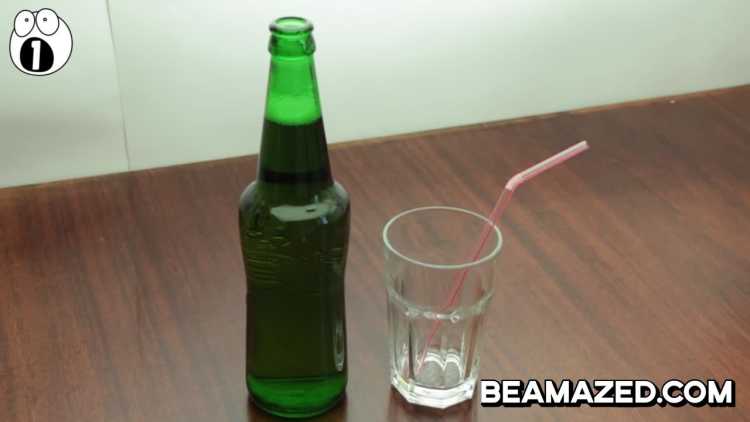 Bar Trick Bets Beer into Glass trick