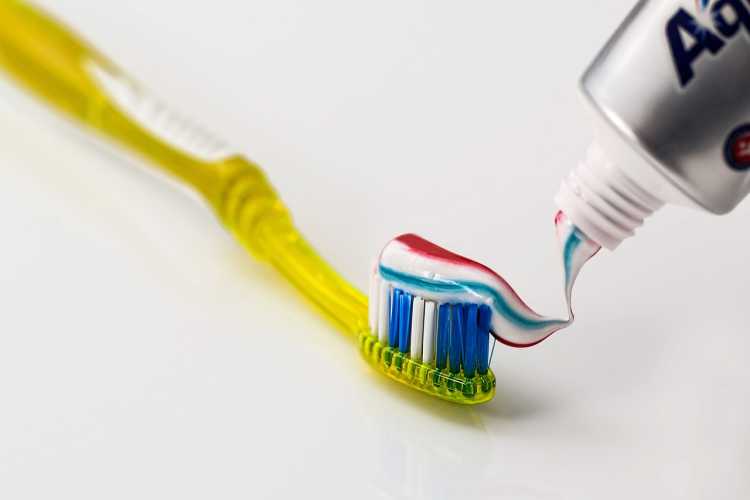 Colorful Toothpaste red white and blue
