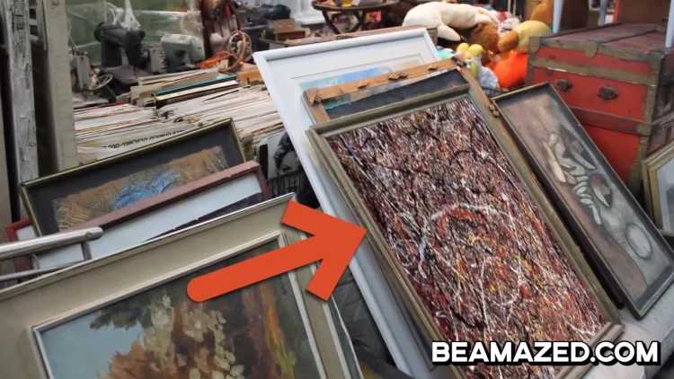 Best Things in Thrift Stores Jackson Pollock painting