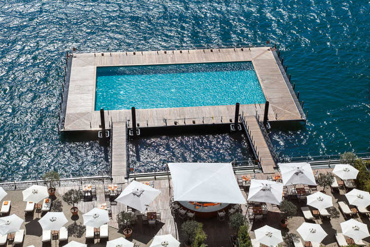 Most Amazing Pools In the World Floating Pool Grand Hotel Tremezzo
