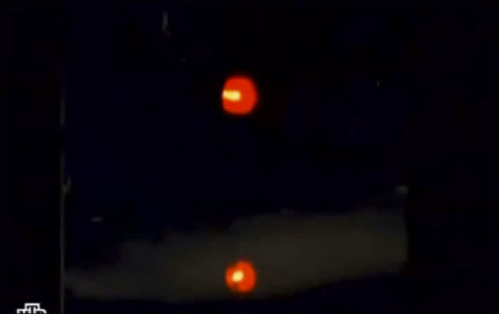 strange glowing orbs rise out of the lake and start floating