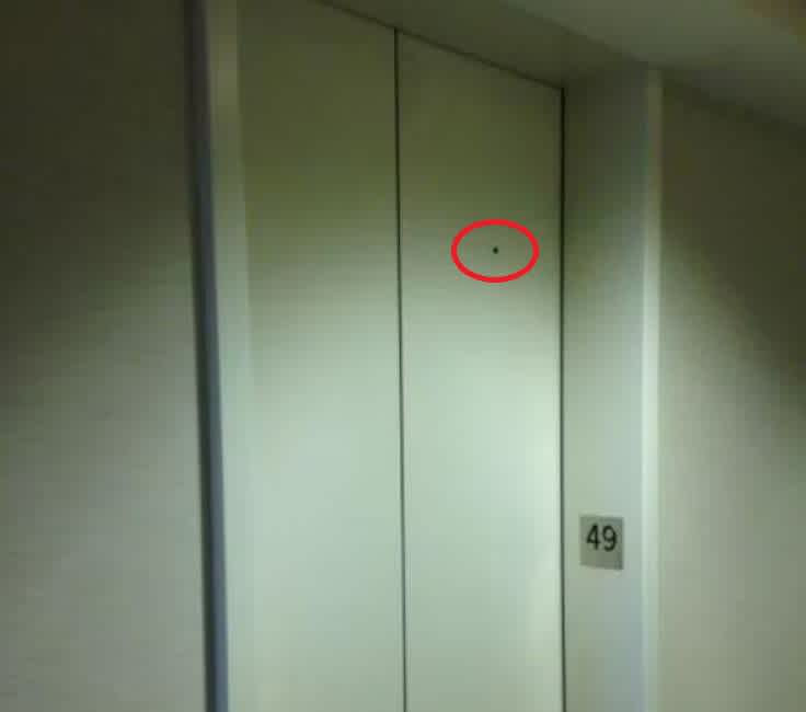 Elevator Door secret Holes key hole
