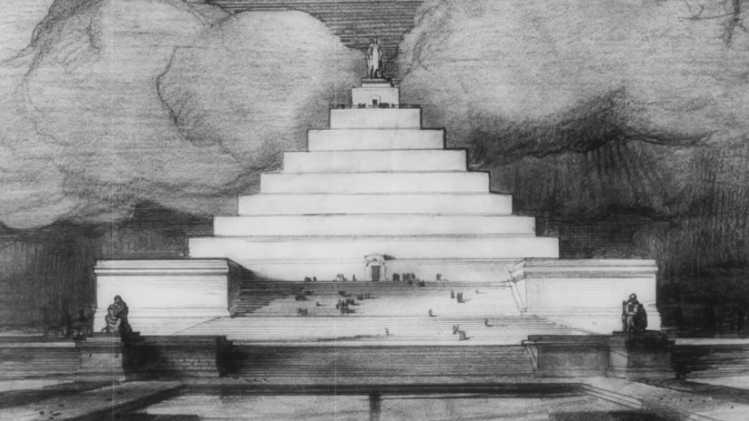 Lincoln Memorial Original design Ziggurat