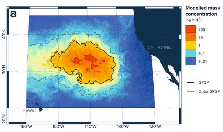 Great Pacific Garbage Patch Map