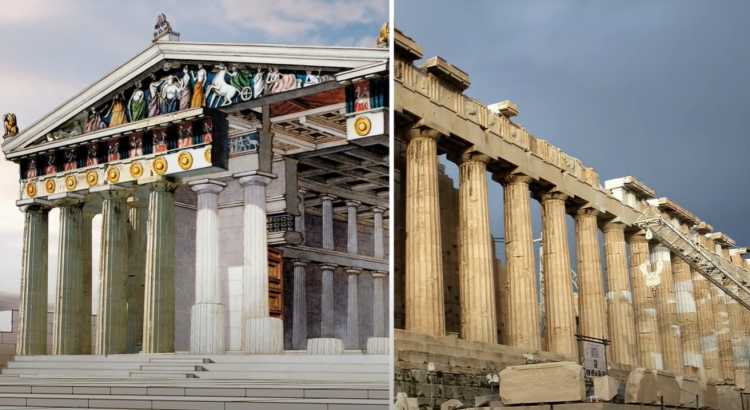 Parthenon past and present
