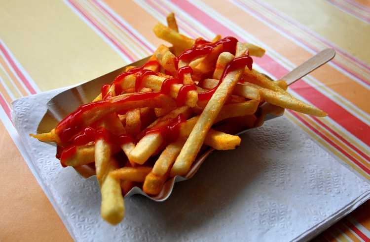 Tomato Ketchup sauce french fries fast food