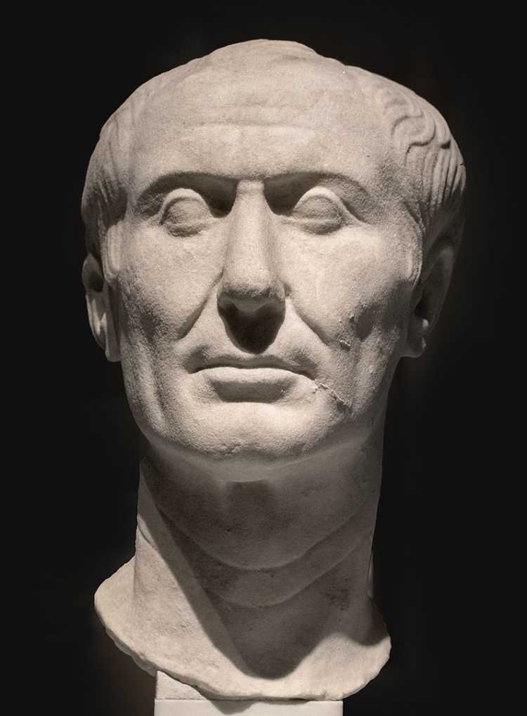 Julius Caesar bust head