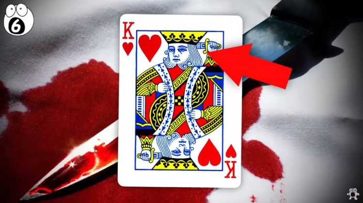 6. The King of Hearts is Stabbing Himself