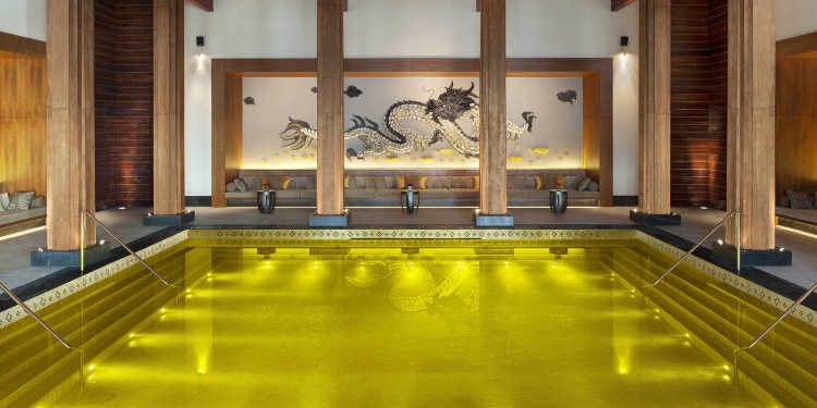 Most Amazing Pools In the World St Regis Lhasa Resort Gold Energy Pool