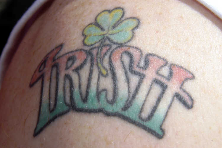 3 Leaf Shamrock tattoo Family Affiliated Irish Mafia