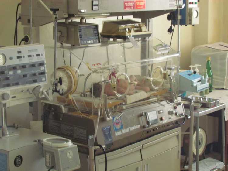 North Korea Pyongyang’s hospitals Atom V-75 incubator
