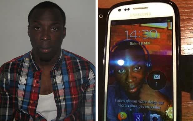 Jewelry thief left-behind phone Selfie lock screen