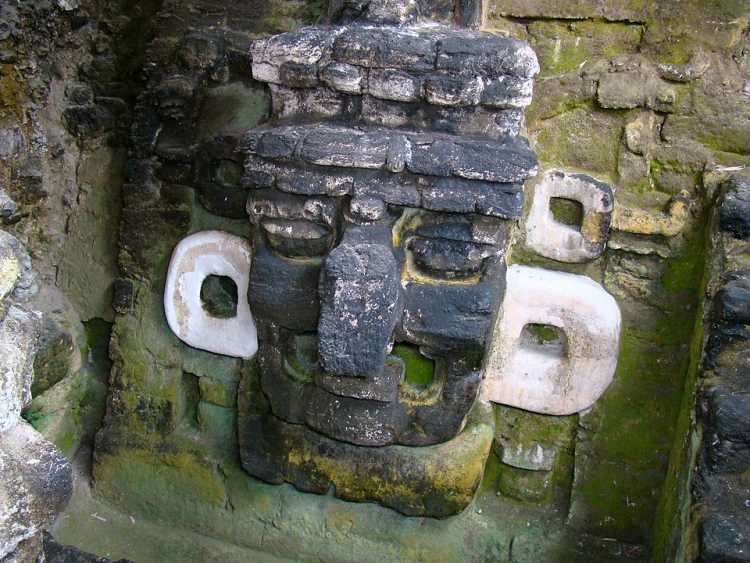 What Archaeological Sites Used To Look Like Tikal temple mask