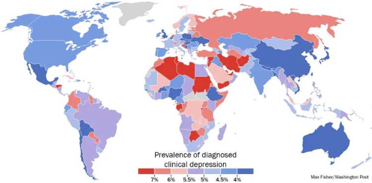 Scariest Maps Clinical Depression