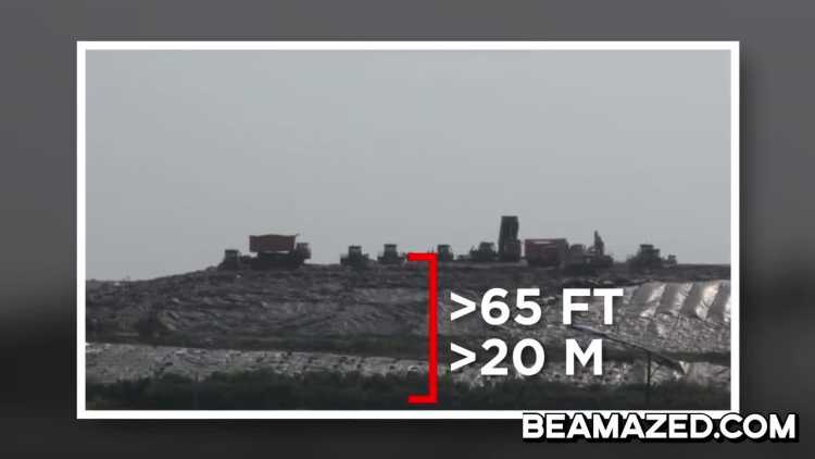 Laogang Landfill height