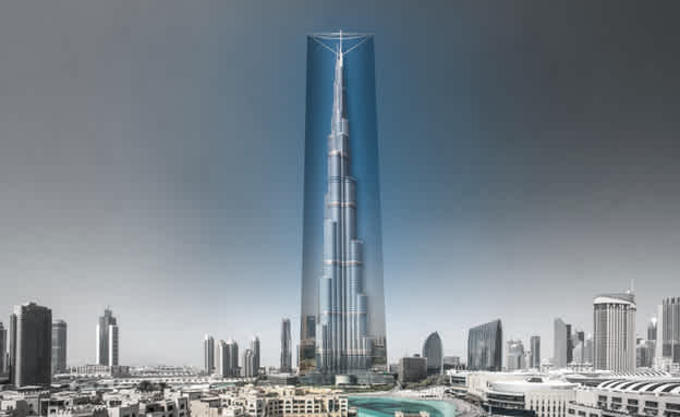 Burf Khalifa fabric veil